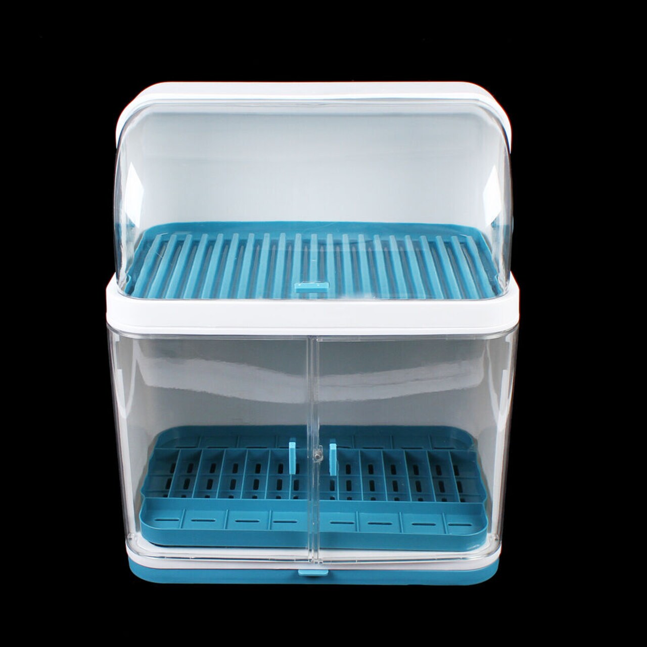 2 Tier Dish Plate Cup Storage Box Rack For Kitchen Drying Rack Organizer New